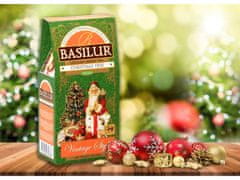 Basilur BASILUR Christmas Tree Zelený sypaný čaj s chrpou a nádechem mago a limetky, vánoční čaj 85 g x6
