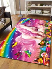 Unicorn Originální kusový koberec růžový 120x160 cm - Jednorožec