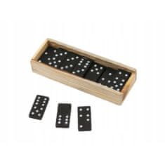 Northix Hra Domino v dřevěné krabici 