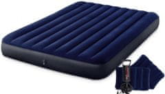 Intex Nafukovací postel INTEX 64765 QUEEN Dura-Beam 152x203x25 cm + Ruční pumpa, polštářky