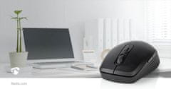 Nedis MSWS110BK bezdrátová myš, 800-1600 dpi, 6 tlačítek