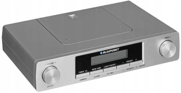  radiopřijímač Blaupunkt kr12sl stereo reproduktory kuchyňské rádio hodiny časovač sleep funkce fm tuner led podsvětlení 