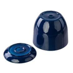 botle Ceramický květináč 25x20 cm spodní nádoba kobaltově modrá