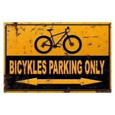Retro Cedule Cedule Parking – Bicykles parking only