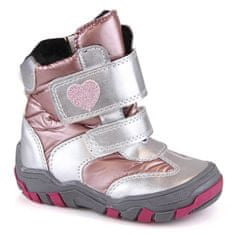 Dívčí zateplené boty na suchý zip velikost 25