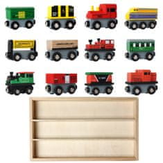 Sada vlaků + dřevěné vagóny