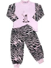 NEW BABY Dětské bavlněné pyžamo - Zebra s balónkem růžové - vel.116.