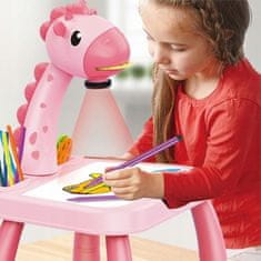 MG Drawing Giraffe projektor na kreslení, růžový