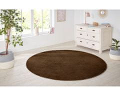 Hanse Home Kusový koberec Nasty 101154 Braun kruh 133x133 (průměr) kruh