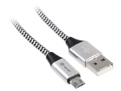 Tracer USB 2.0 AM - micro kabel 1,0 m černo-stříbrný