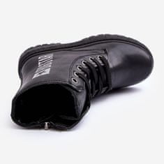 Big Star Zateplené kožené dětské boty velikost 35
