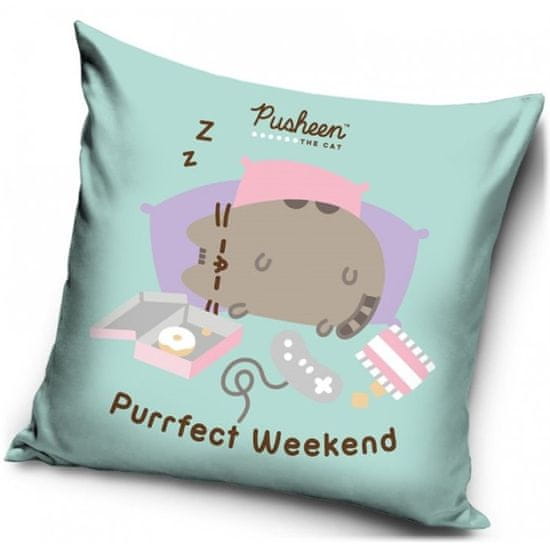 Carbotex Dekorační polštář Kočička Pusheen - Purrfect Weekend