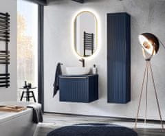 COMAD Závěsná koupelnová skříňka Santa Fe 160 cm tmavě modrá