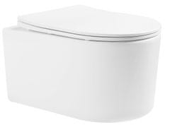 Mexen Závěsný WC set SOFIA 36 cm s prkénkem SLIM bílý