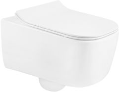 Mexen Závěsný WC set STELLA 35 cm s prkénkem SLIM GRED bílý