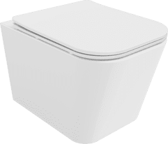 Mexen Závěsný WC set TEO 34,5 cm s prkénkem SLIM bílý lesk