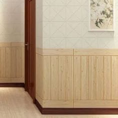 HOME & MARKER® Tapeta na zeď imitace dřeva, Samolepící tapeta, 3D Tapety na zeď (5 ks)| INSTAWOOD Šedá