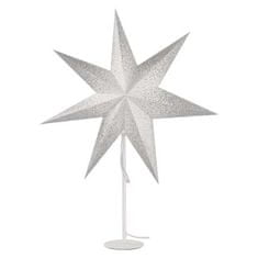 Emos Vánoční papírová hvězda na stojánku LIGHT 45 cm bílá