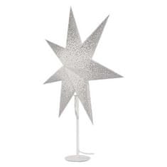 Emos Vánoční papírová hvězda na stojánku LIGHT 45 cm bílá