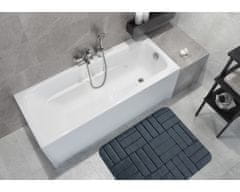 Protiskluzová koupelnová předložka 3D 667 dark grey 40x50