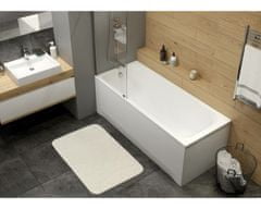Protiskluzová koupelnová předložka 3D 0133 White 50x80