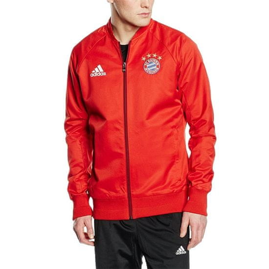 Adidas Mikina červená FC Bayern Anthem Jacket