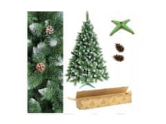 TopKing Vánoční stromeček s šiškami 160 cm borovice diamantová 