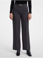 Orsay Tmavě šedé dámské kalhoty 38
