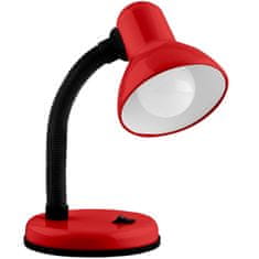 Stolní lampa E27 nastavitelná školní lampička SARA červená