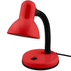 LUMILED Stolní lampa E27 nastavitelná školní lampička SARA červená