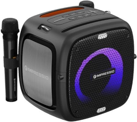  Moderni zvučnik za zabave Blaupunkt mb062 prekrasan snažan zvuk aux i bluetooth usb svjetlosni show utor za SD karticu prekrasan dizajn funkcija karaoke mikrofon 