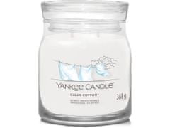Yankee Candle Yankee Candle vonná svíčka Signature ve skle střední Clean Cotton 368g