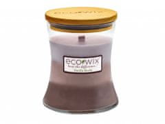Ecowix Vonná svíčka s dřevěným knotem Vanilla Mocha váza 398 g