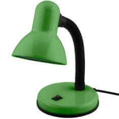 LUMILED Stolní lampa E27 nastavitelná školní lampička SARA zelená