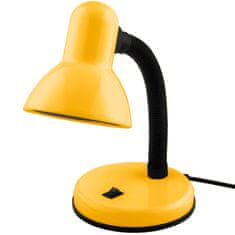 Stolní lampa E27 nastavitelná školní lampička SARA žlutá