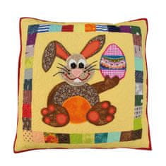 Handy Pets Patchwork - Povlak na dětský polštářek - Velikonoční králíček 44 x 44 cm