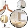 Nástěnné Zrcadlo Stylové Kulaté Koupelnové Zrcadlo Černý Rám Průměr 80 Cm Loft