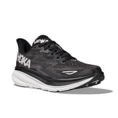 Hoka One One CLIFTON 9 WIDE Running shoes pro muže, 44 EU, US10.5, Běžecké boty, Black/White, Černá, 1132210-BWHT