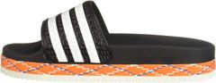 Adidas Adilette New Bold Slides pro ženy, 36 2/3 EU, US5.5, Pantofle, Sandály, Black/White, Černá, AQ1124