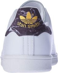 Adidas STAN SMITH SHOES pro muže, 36 EU, US4, Boty, tenisky, White/Core Black/Gold, Bílá, AH2456