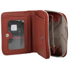 Coveri WORLD Trendy malá koženková dámská peněženka Marice, cihlově červená