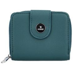 Coveri WORLD Malá dámská koženková peněženka Antalla, jezerní modrá
