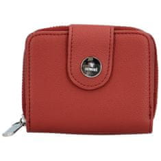 Coveri WORLD Malá dámská koženková peněženka Antalla, cihlově červená