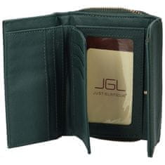 Coveri WORLD Dámská malá koženková peněženka Annien, tmavě zelená