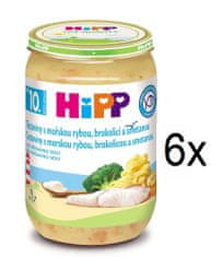 HiPP Těstoviny s mořskou rybou, brokolicí a smetanou - 6x220g