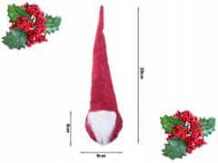 Verk 26009 Vánoční dekorace Skřítek 30 cm červený