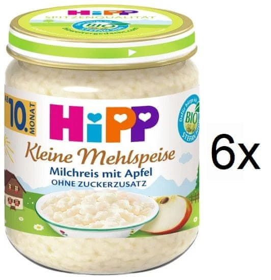 Levně HiPP BIO Mléčná rýže s jablky od uk. 9. měsíce 6 x 200g