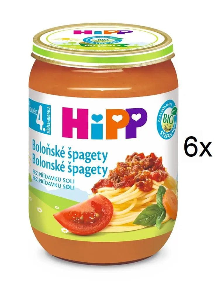 Levně HiPP BIO Špagety v boloňské omáčce - 6 x 190g
