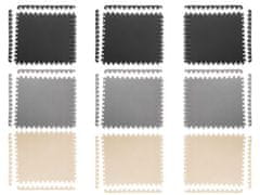 KIK KX5154 Pěnová podložka puzzle 9 ks černo-šedo-bílá 60 x 60 cm