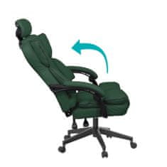 Timeless Tools Ředitelská otočná židle LUX, ve více barvách, tmavozelený
